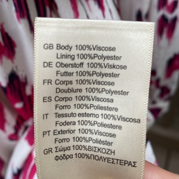 Scotch & Soda printed V-neck Mini Dress size 12 - Picture 15 of 15